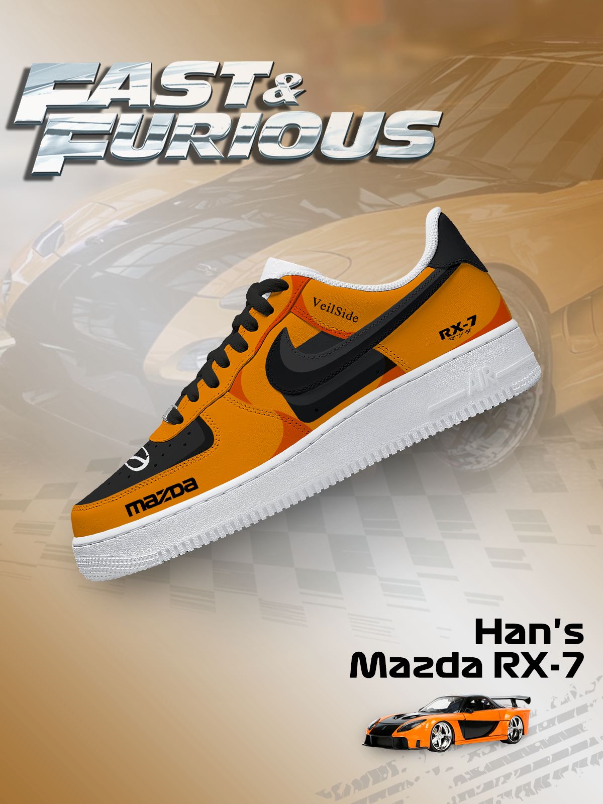 Customize Han's RX-7 Sneakers