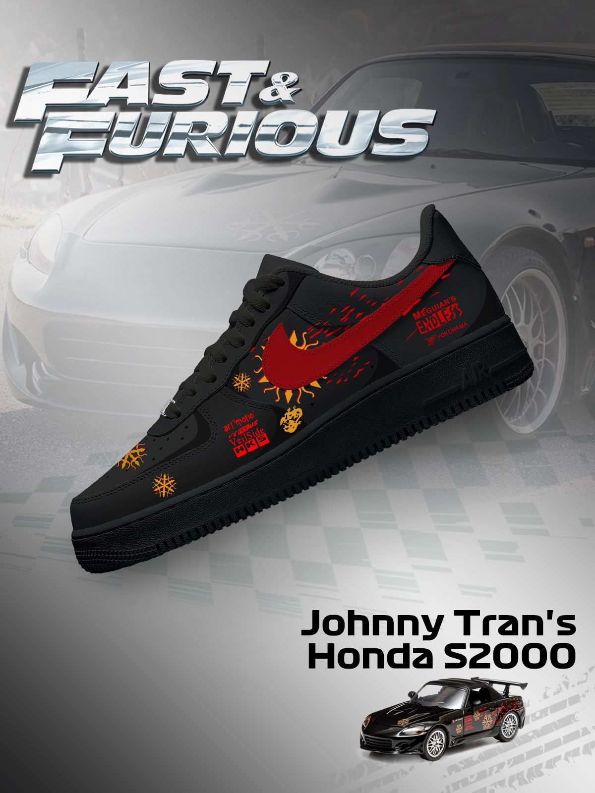 Personalized Johnny Tran's S2000 Shoes