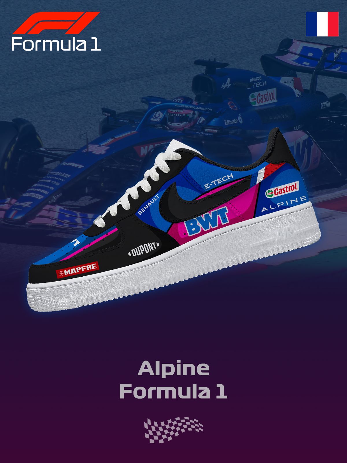Personalized BWT F.1 Sneakers