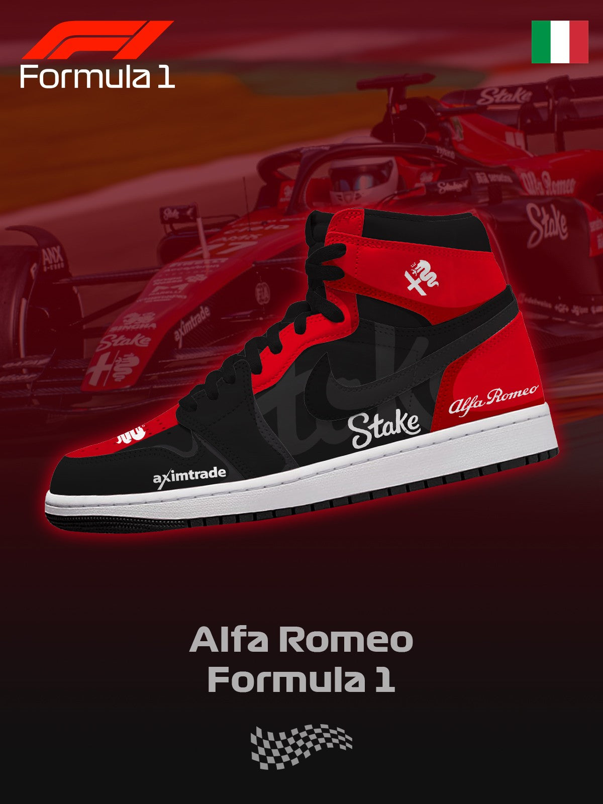 A Romeo F.1 V.1 High-top Custom Sneakers