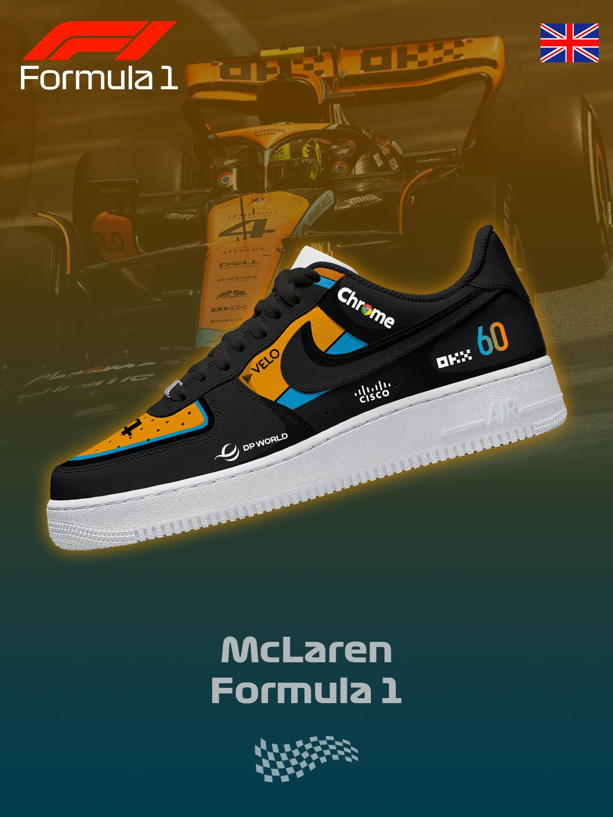 Personalized McL F.1 Shoes