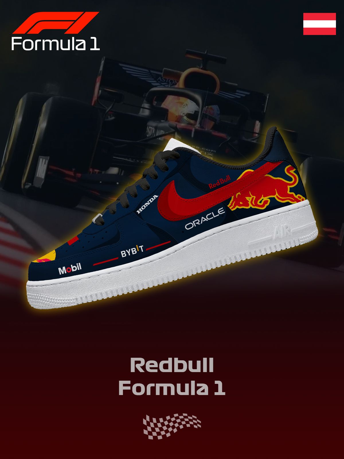 Custom Printed RB F.1 Sneakers