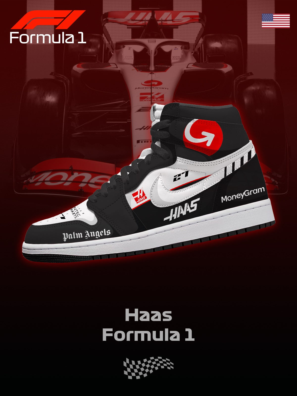 Haas F.1 V.1 High-top Custom Sneakers