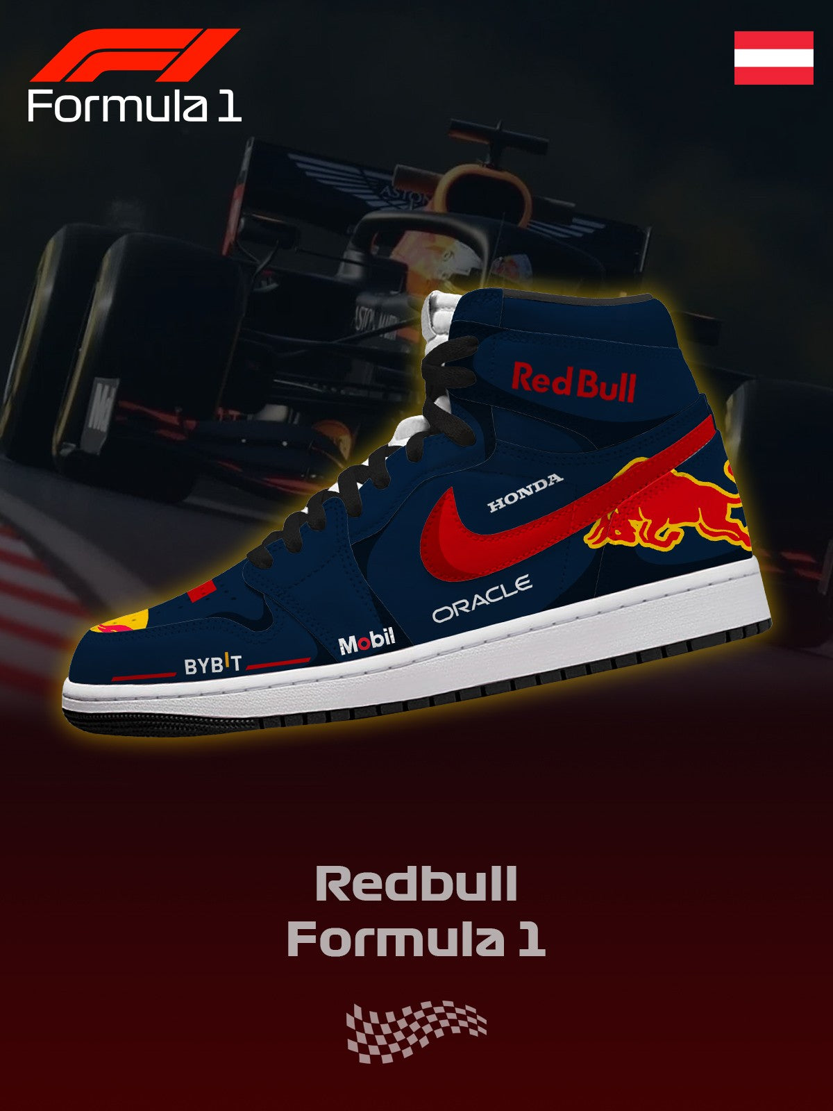 RB F.1 V.1 High-top Custom Sneakers