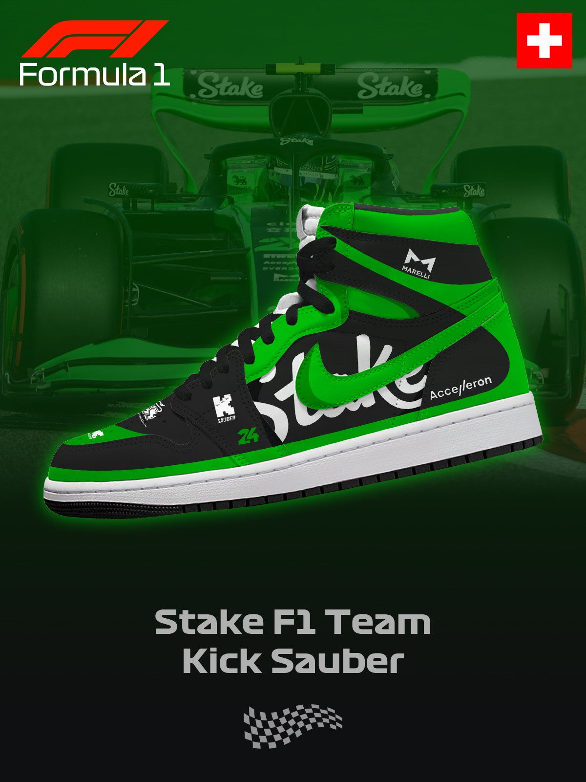 Kick Sauber F.1 V.1 High-top Custom Sneakers