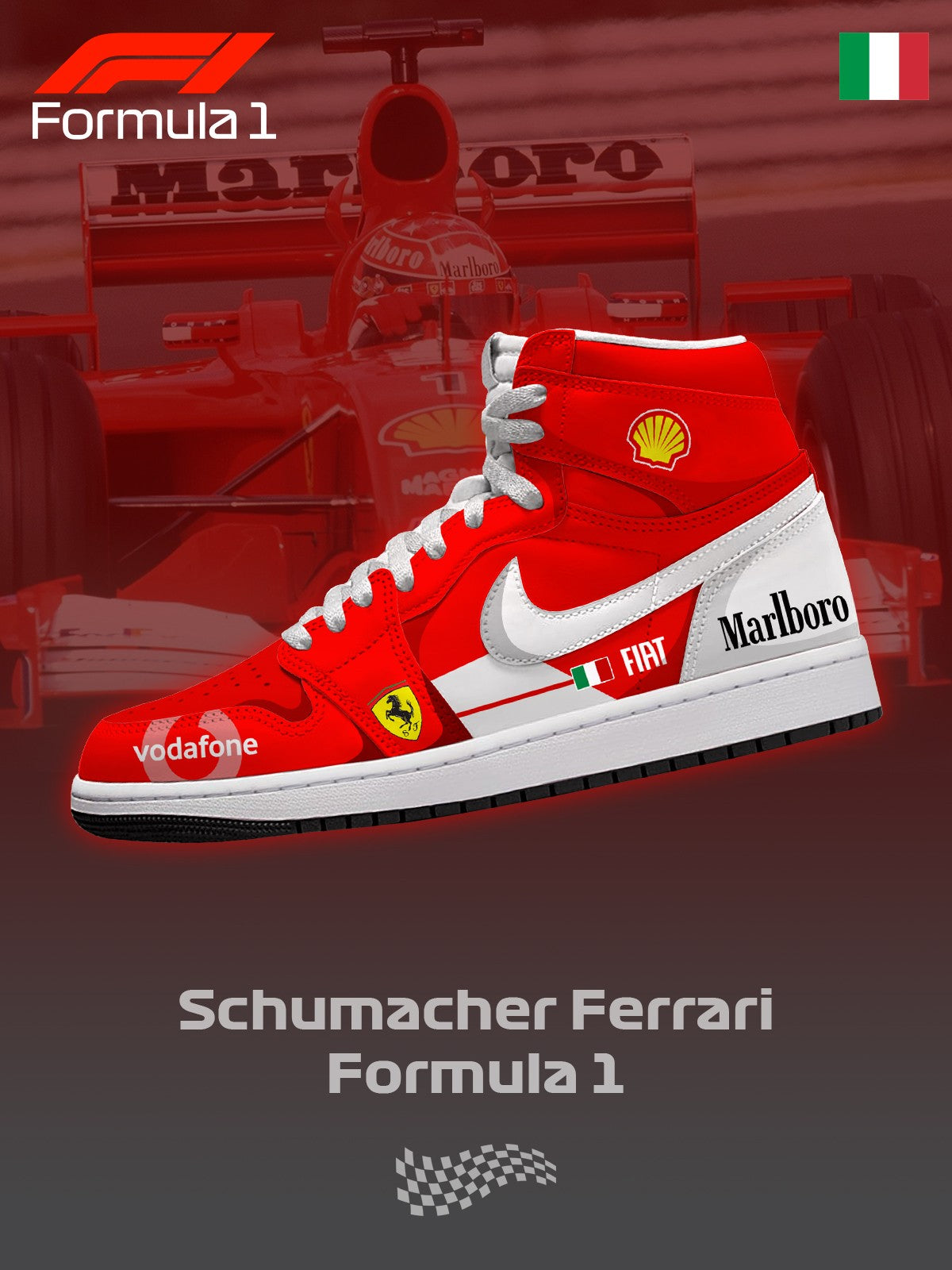 SFR F.1 V.1 High-top Custom Sneakers