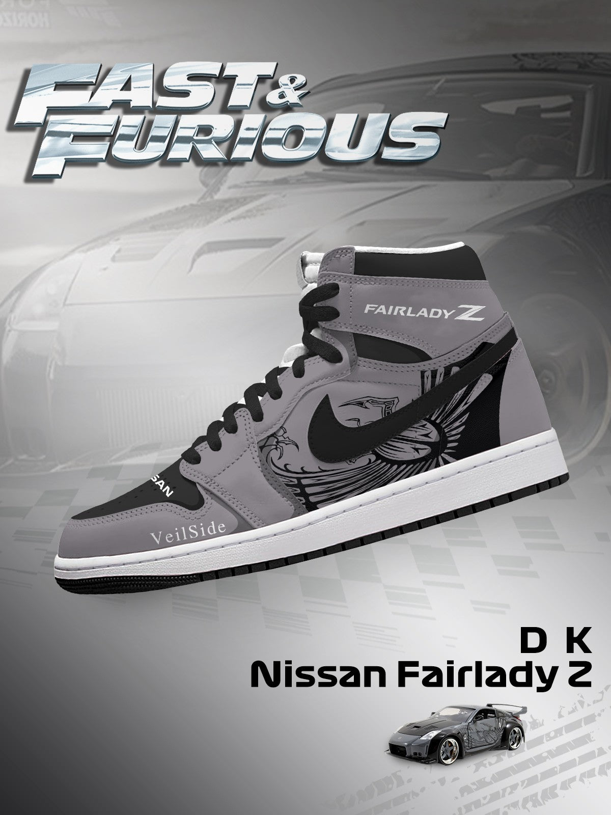 D.K. Fairlady Z V.1 High-top Custom Sneakers