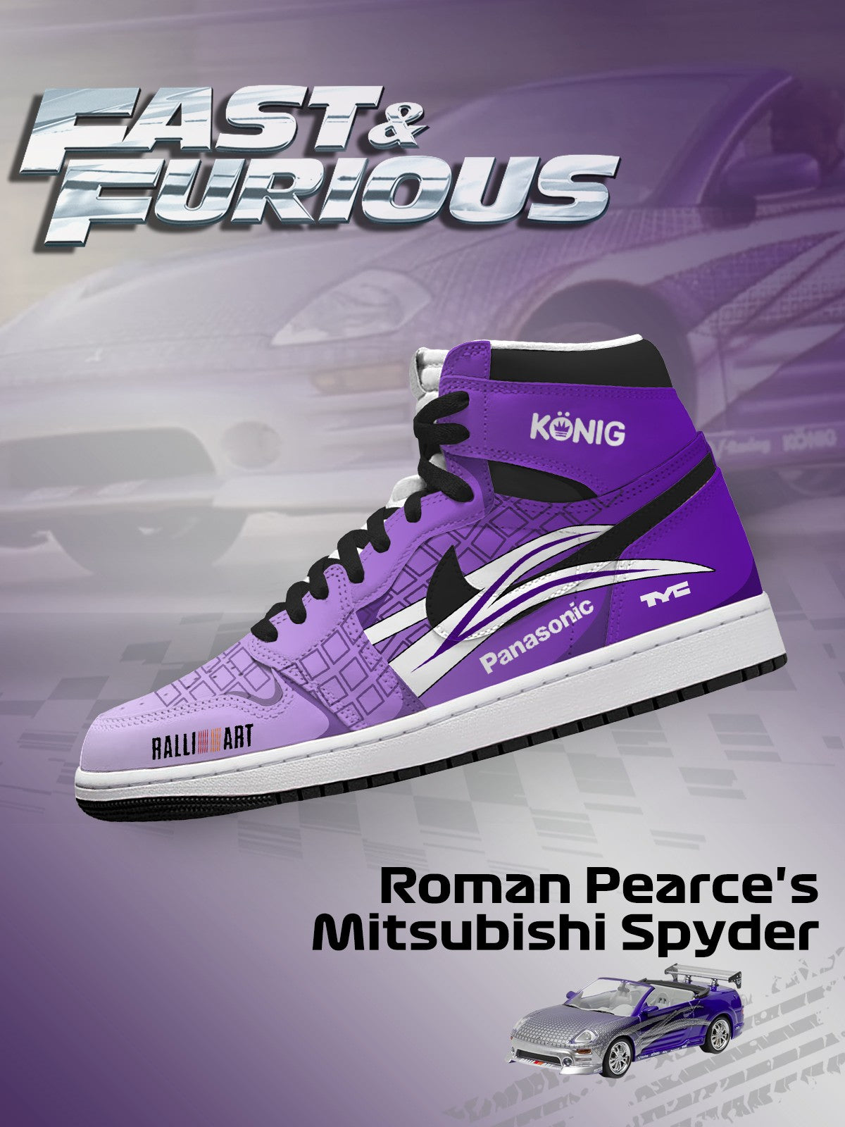 Roman Pearce's Spyder V.1 High-top Custom Sneakers