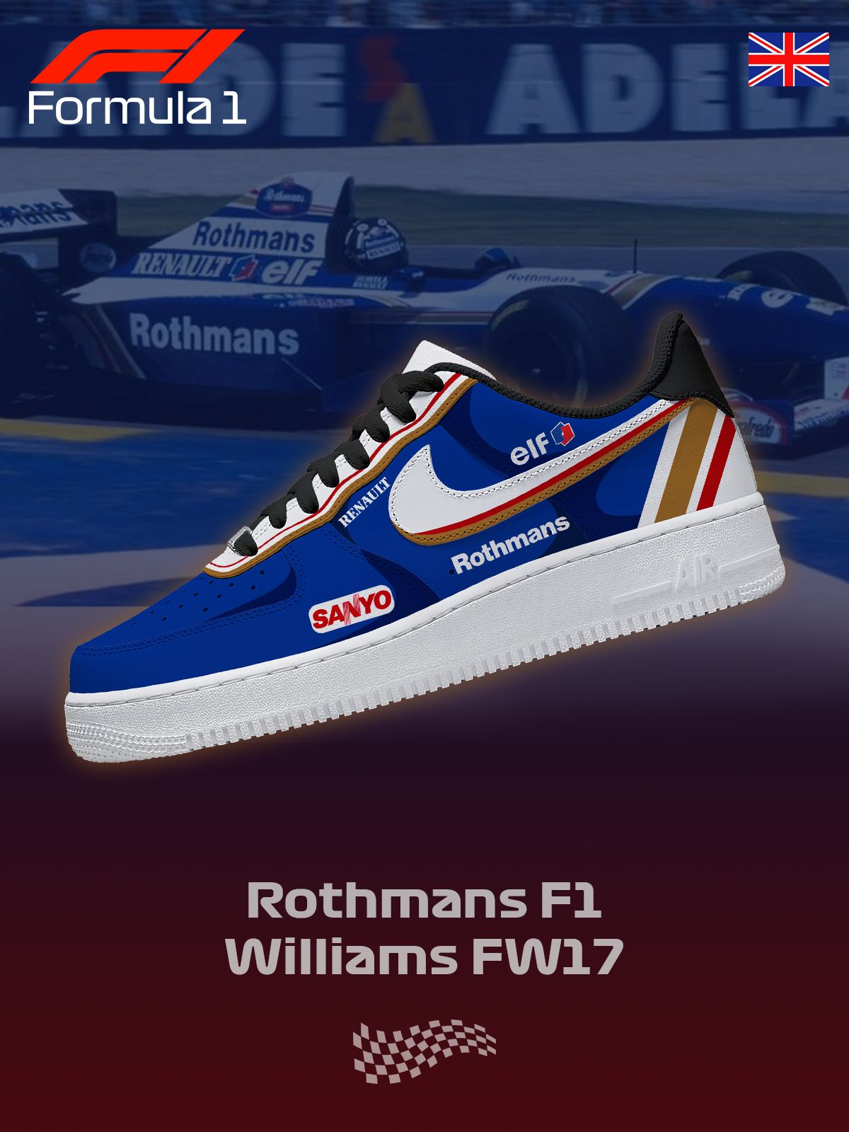 Custom Williams F.1 Shoes
