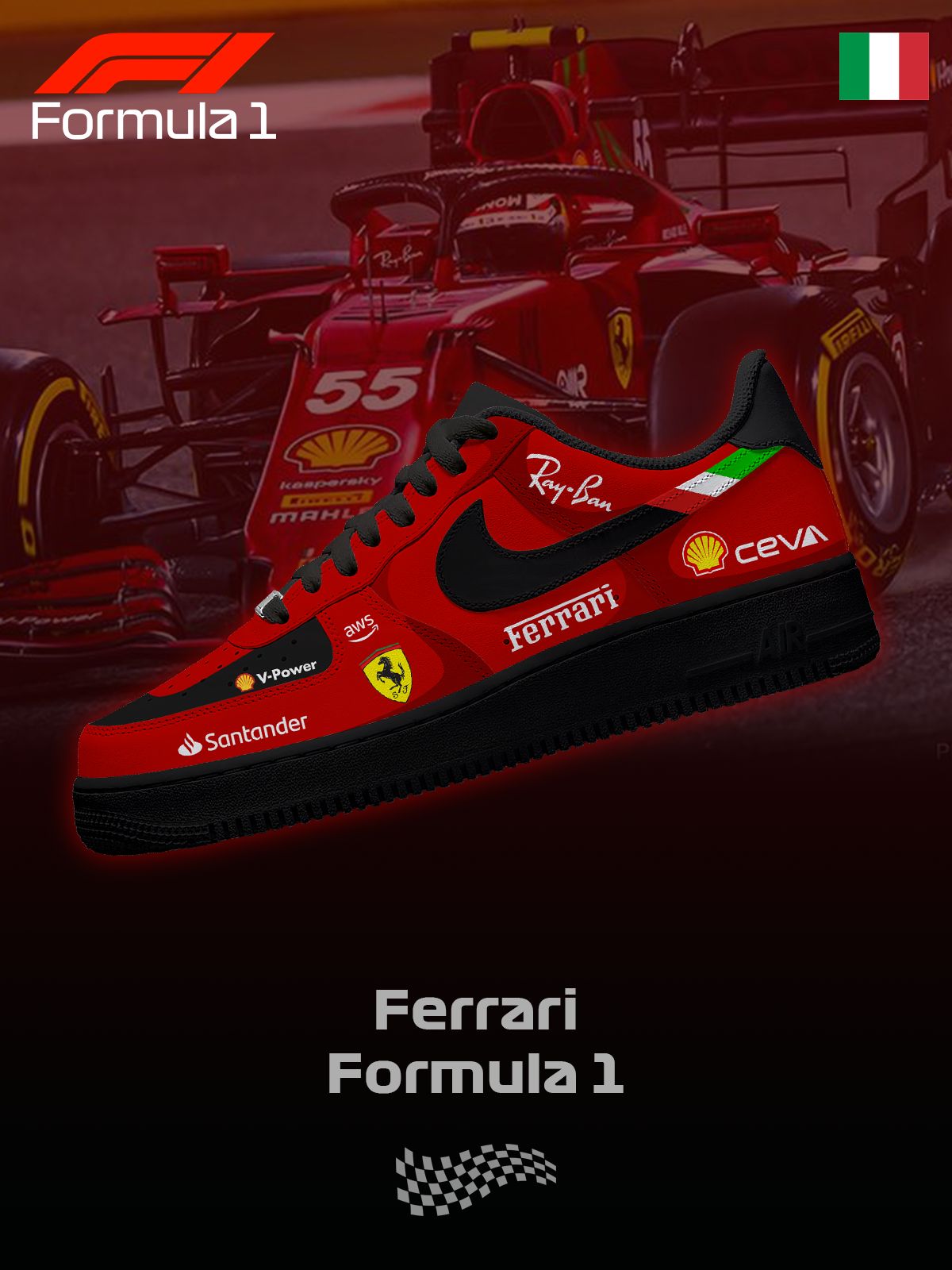 Custom Williams F.1 Shoes