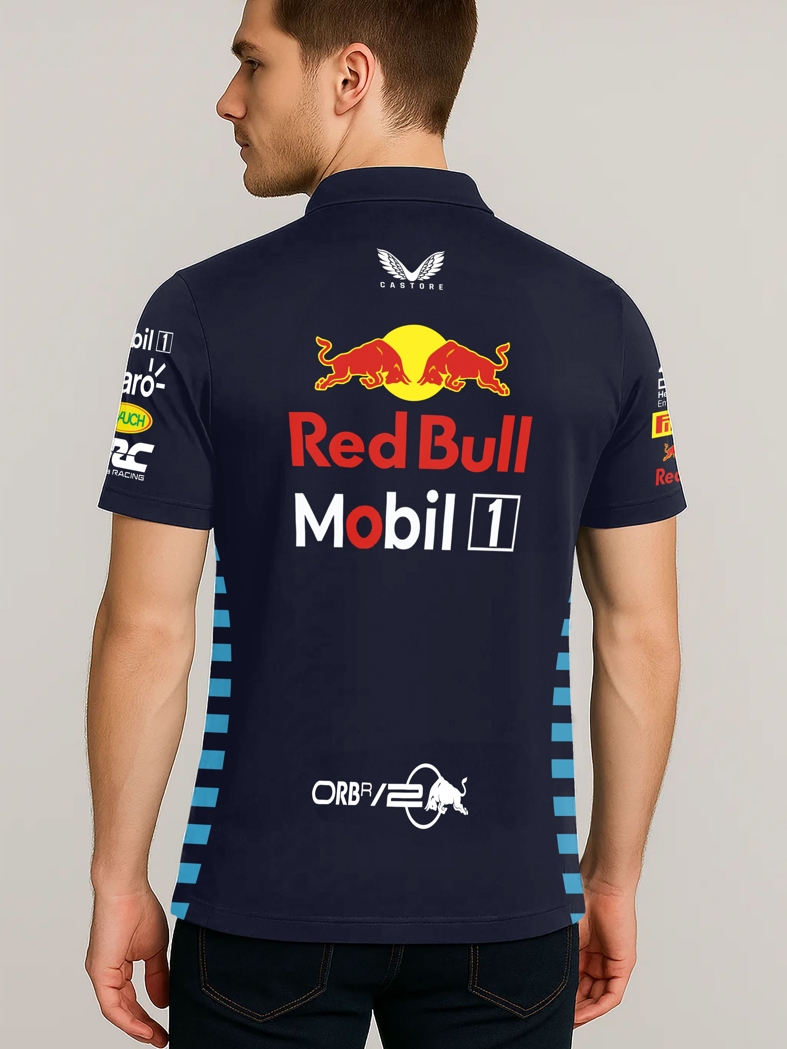 2025 F1 Polo Shirt Red Bull Team Pit Crew Inspired Design