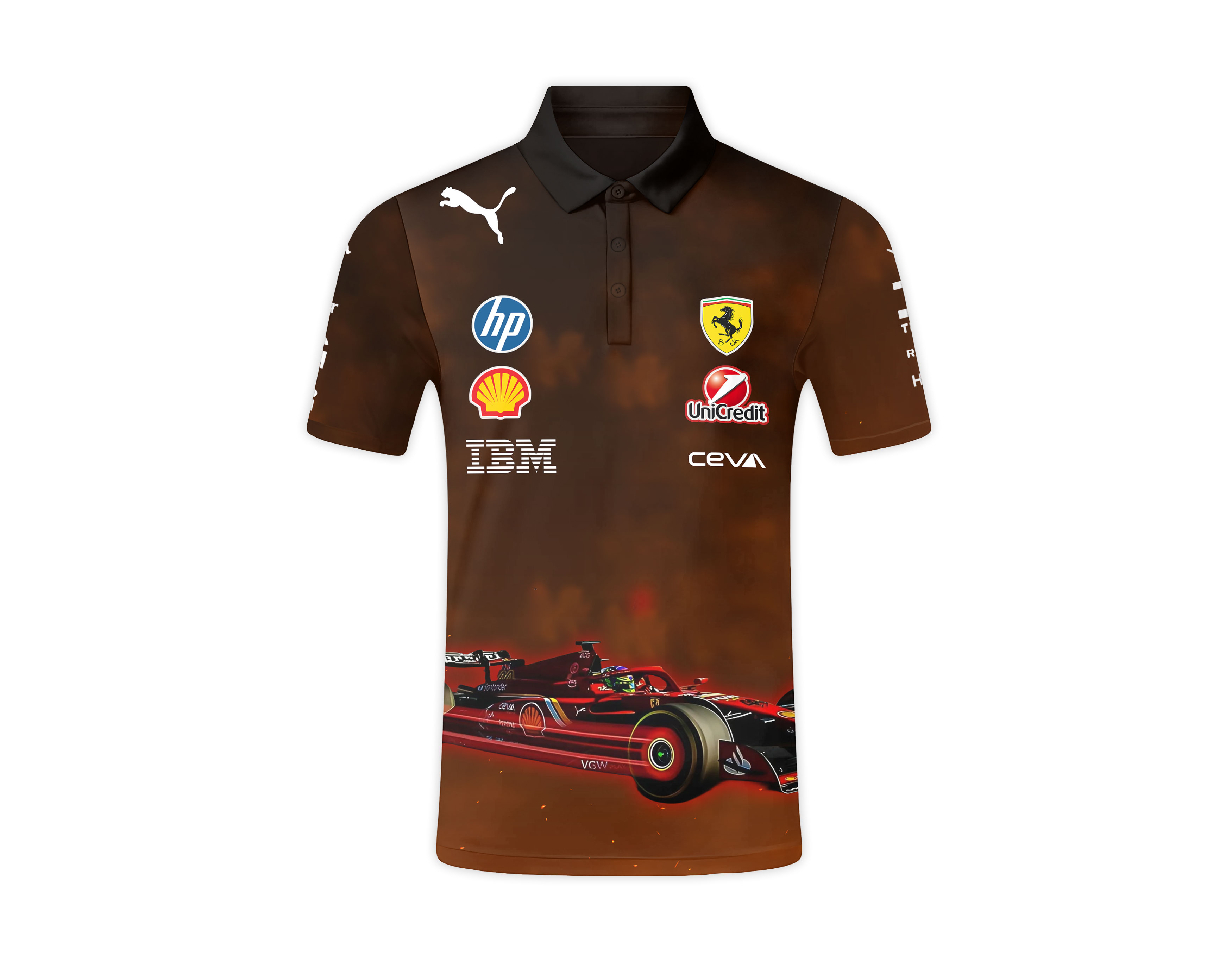 2025 Scuderia Ferrari Polo Shirt for Speed Enthusiasts
