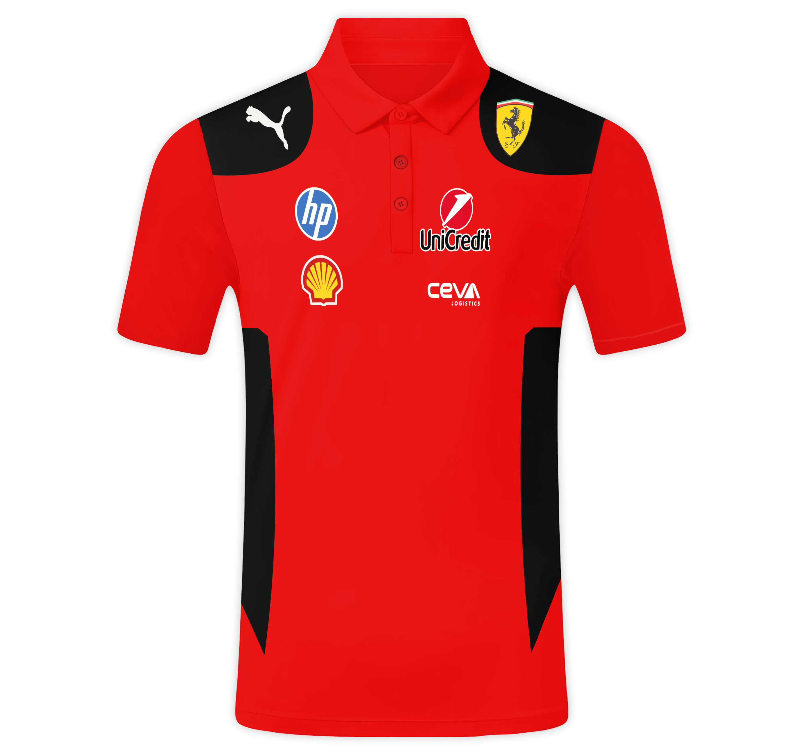 Ferrari Polo Shirt with Italian Racing Passion