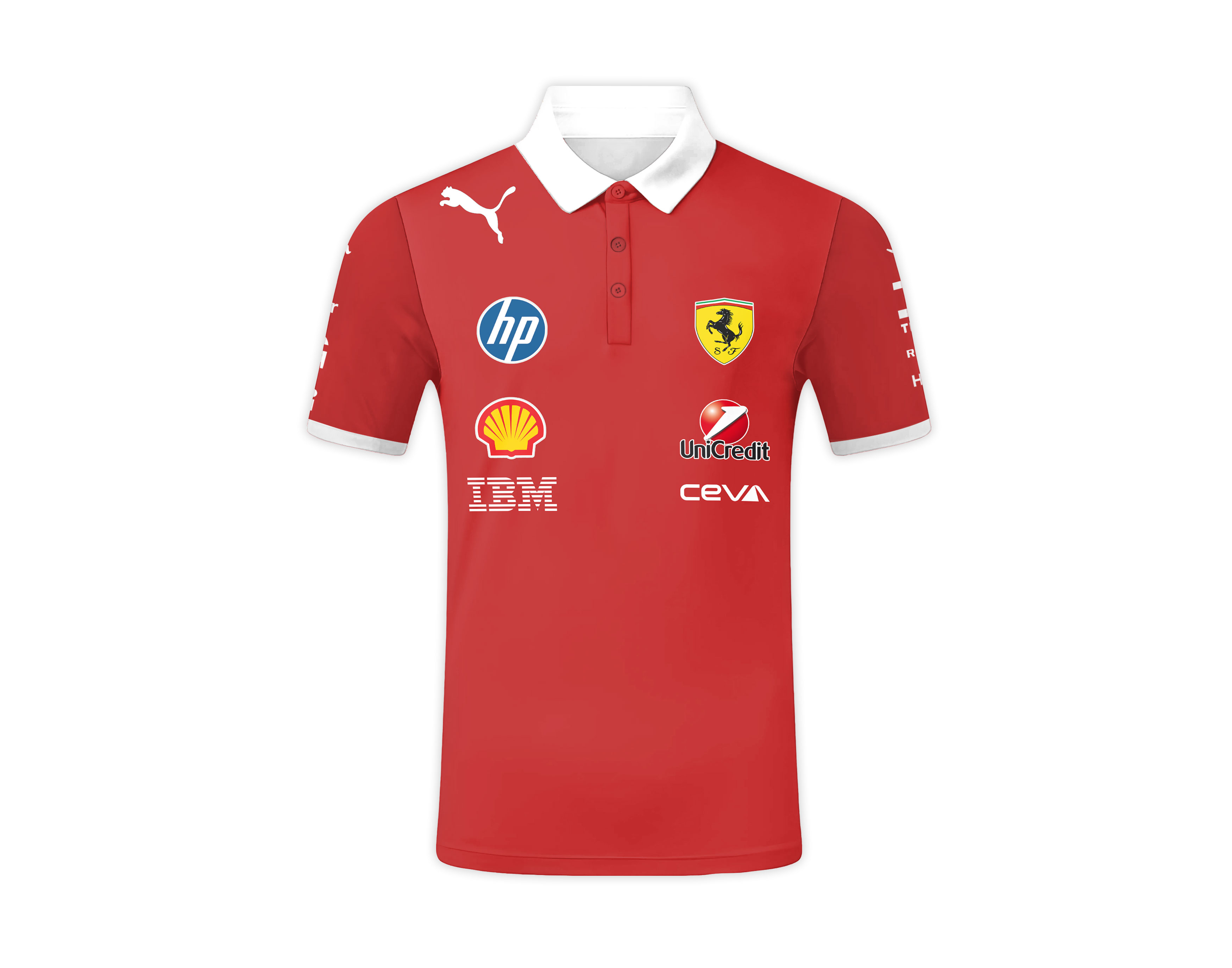 Charles Leclerc Polo Shirt Ferrari Formula 1 Inspired