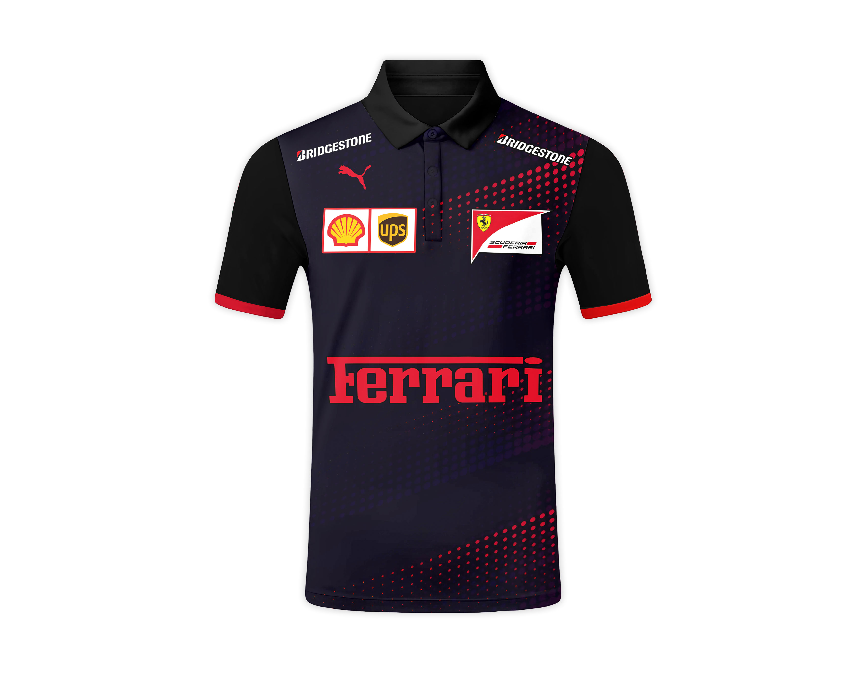 Formula One Polo Shirt Ferrari Racing Red Edition