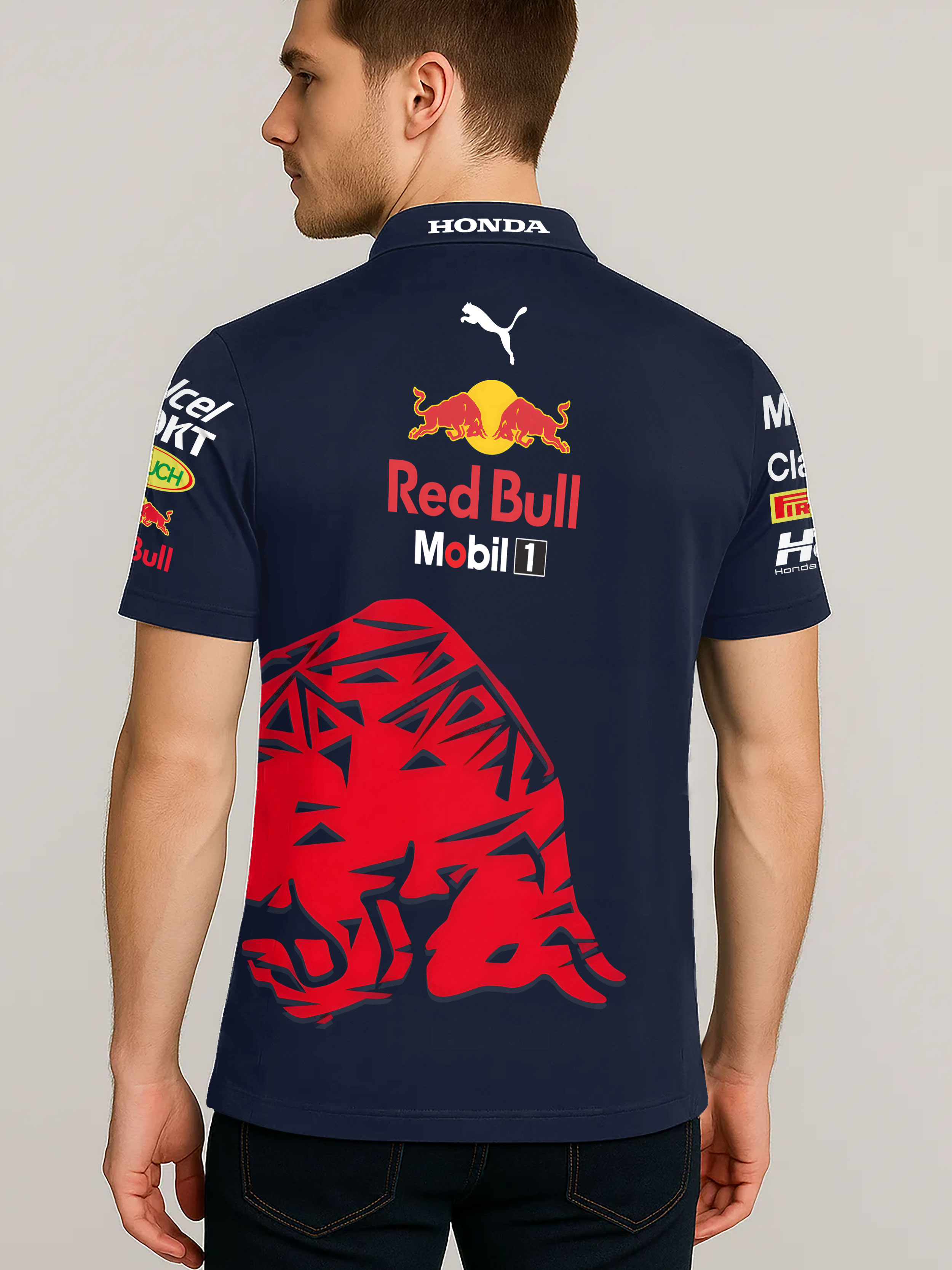 Red Bull Racing F1 Polo Shirt 2025 Grand Prix Fan Tee