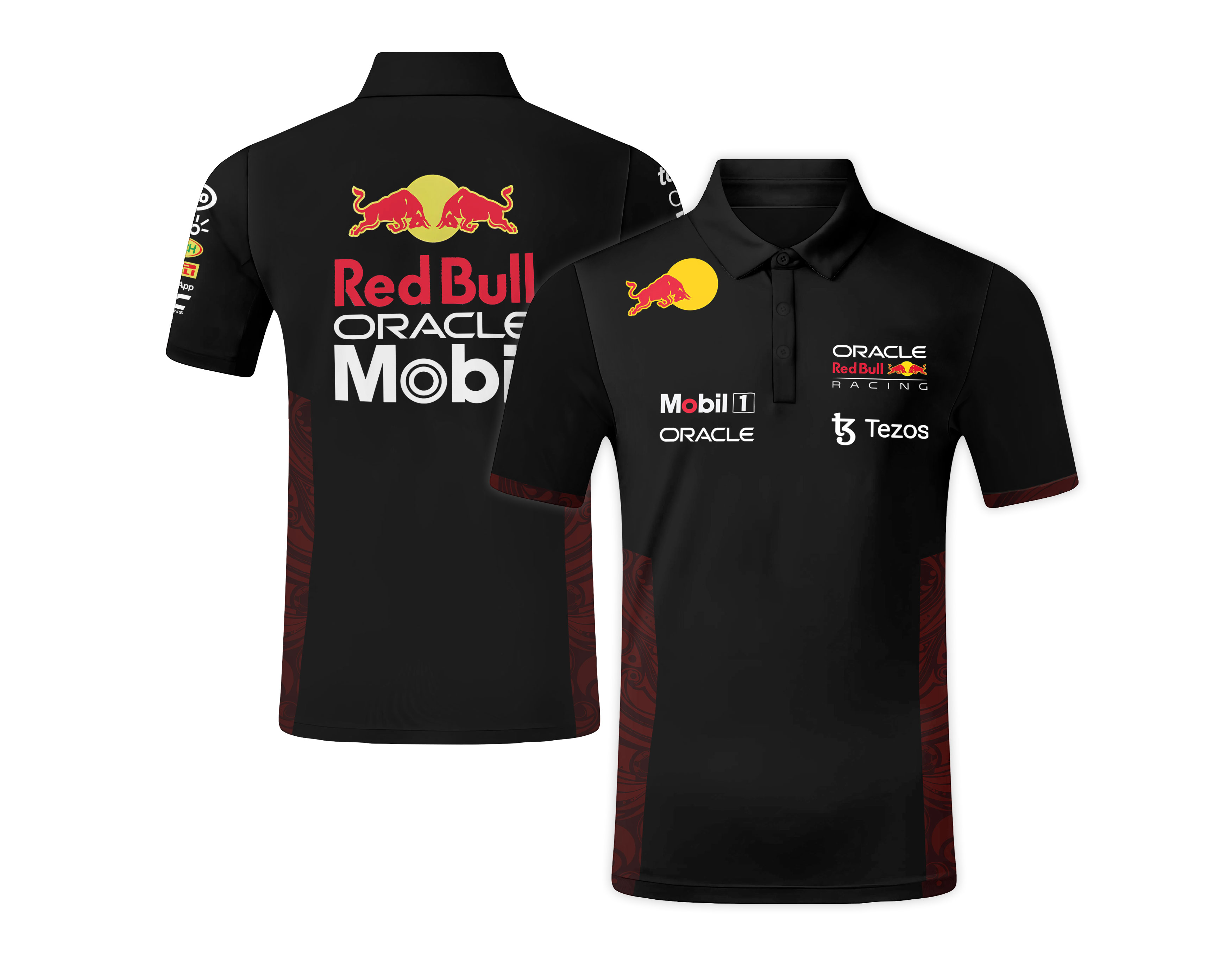 Streetwear Polo Tee with Red Bull Racing F1 Logo