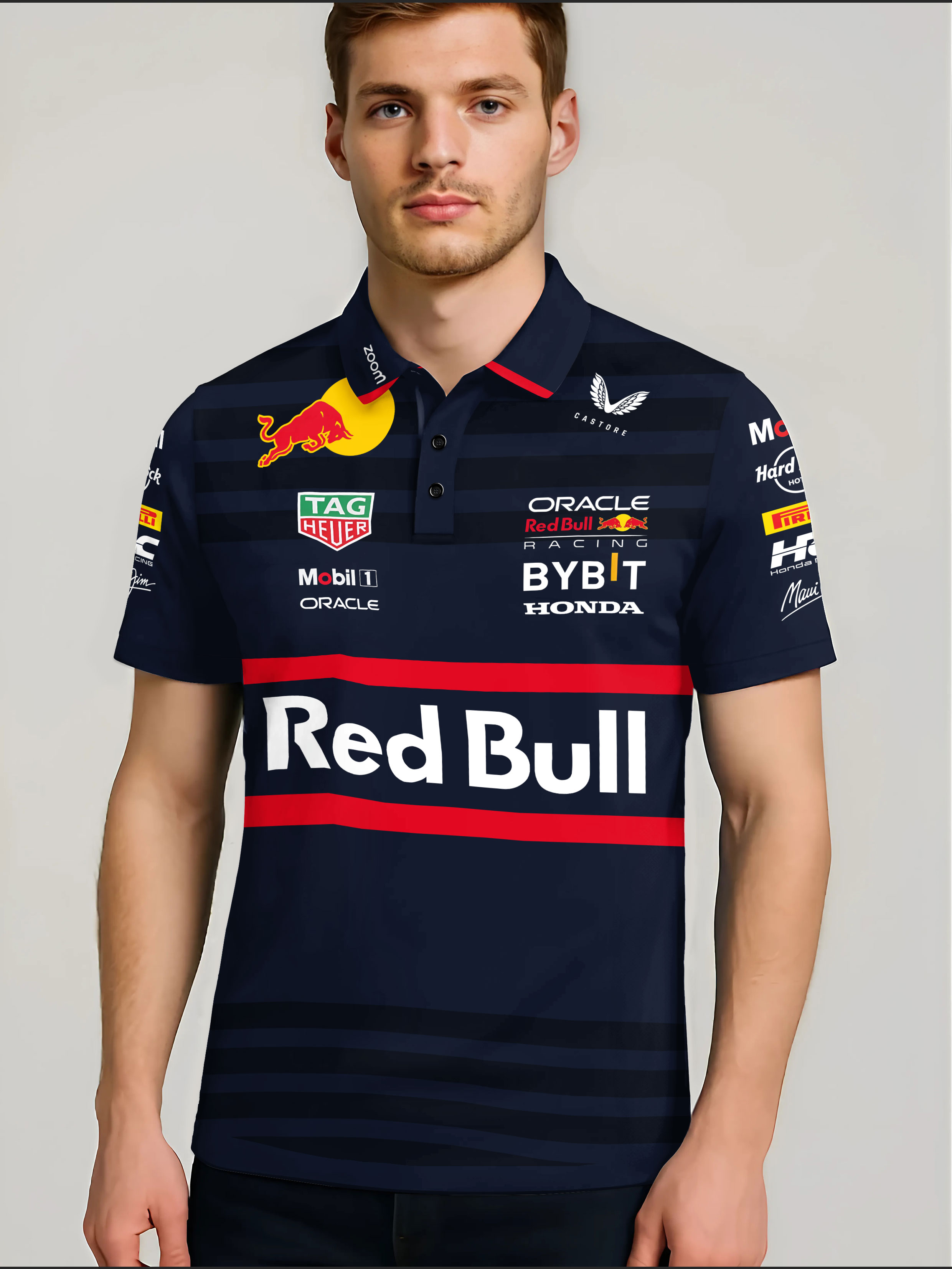 Red Bull F1 Polo Tee Inspired by Max Verstappen Gear