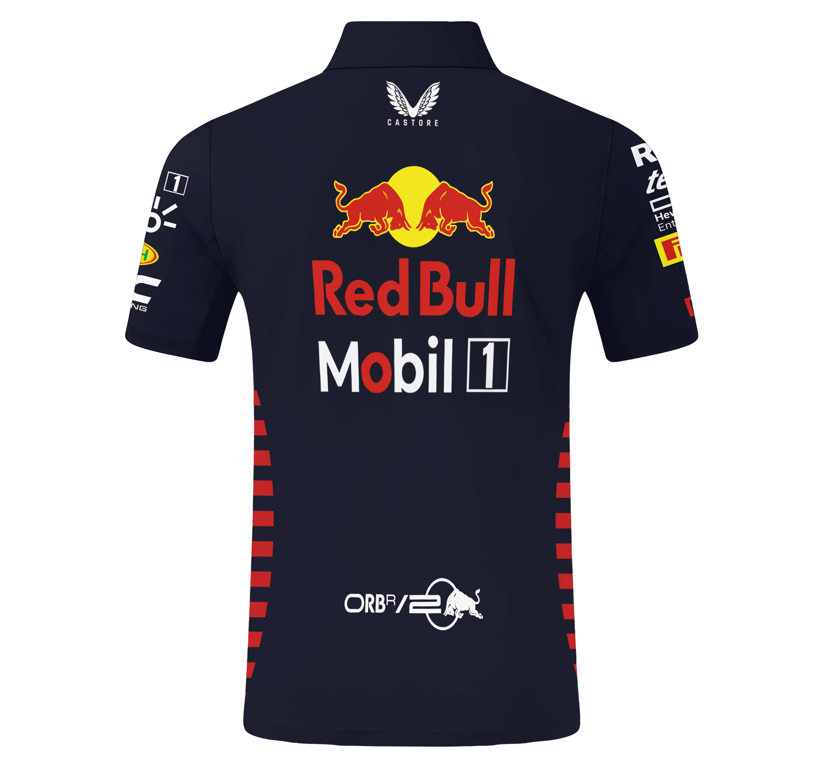 Red Bull Inspired F1 Polo Tee Custom Track Style