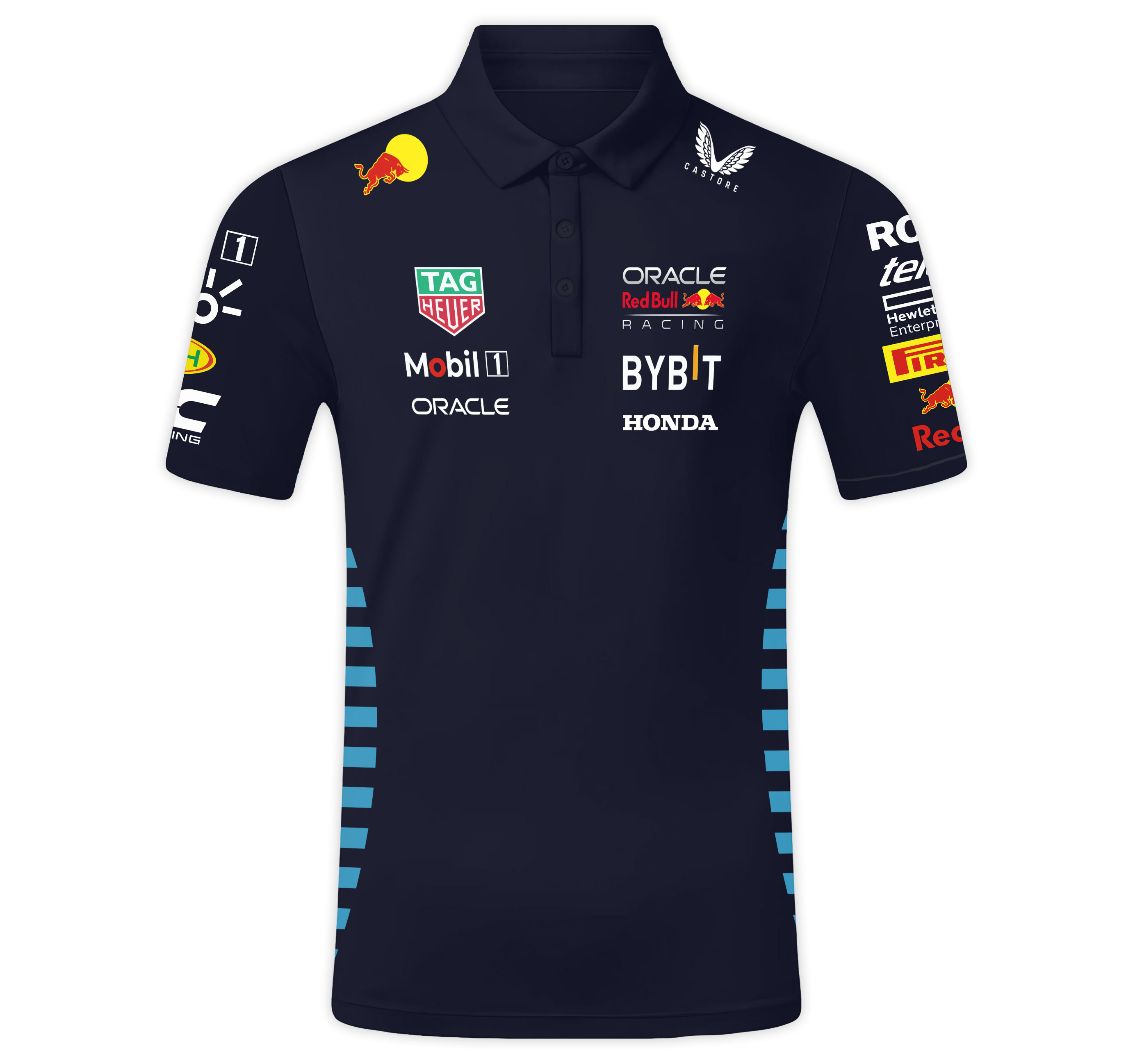 2025 F1 Polo Shirt Red Bull Team Pit Crew Inspired Design