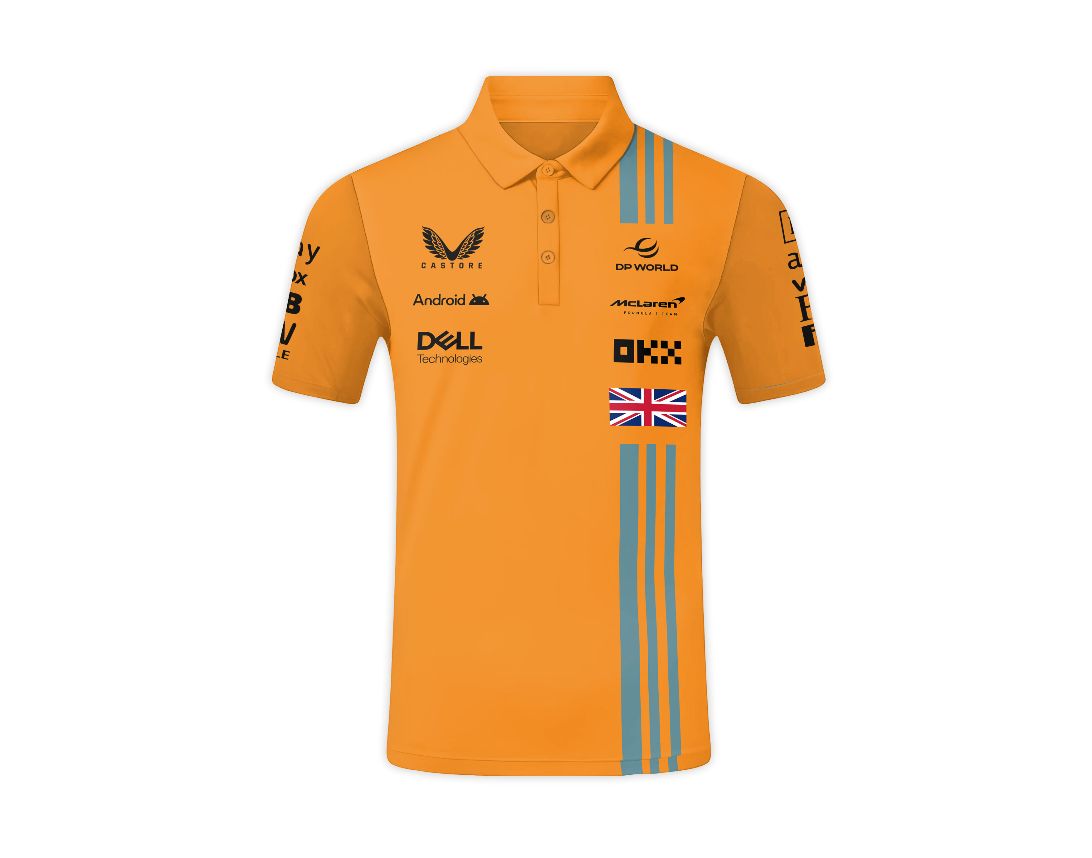 Custom McLaren Polo Shirt Grand Prix Fan Gear