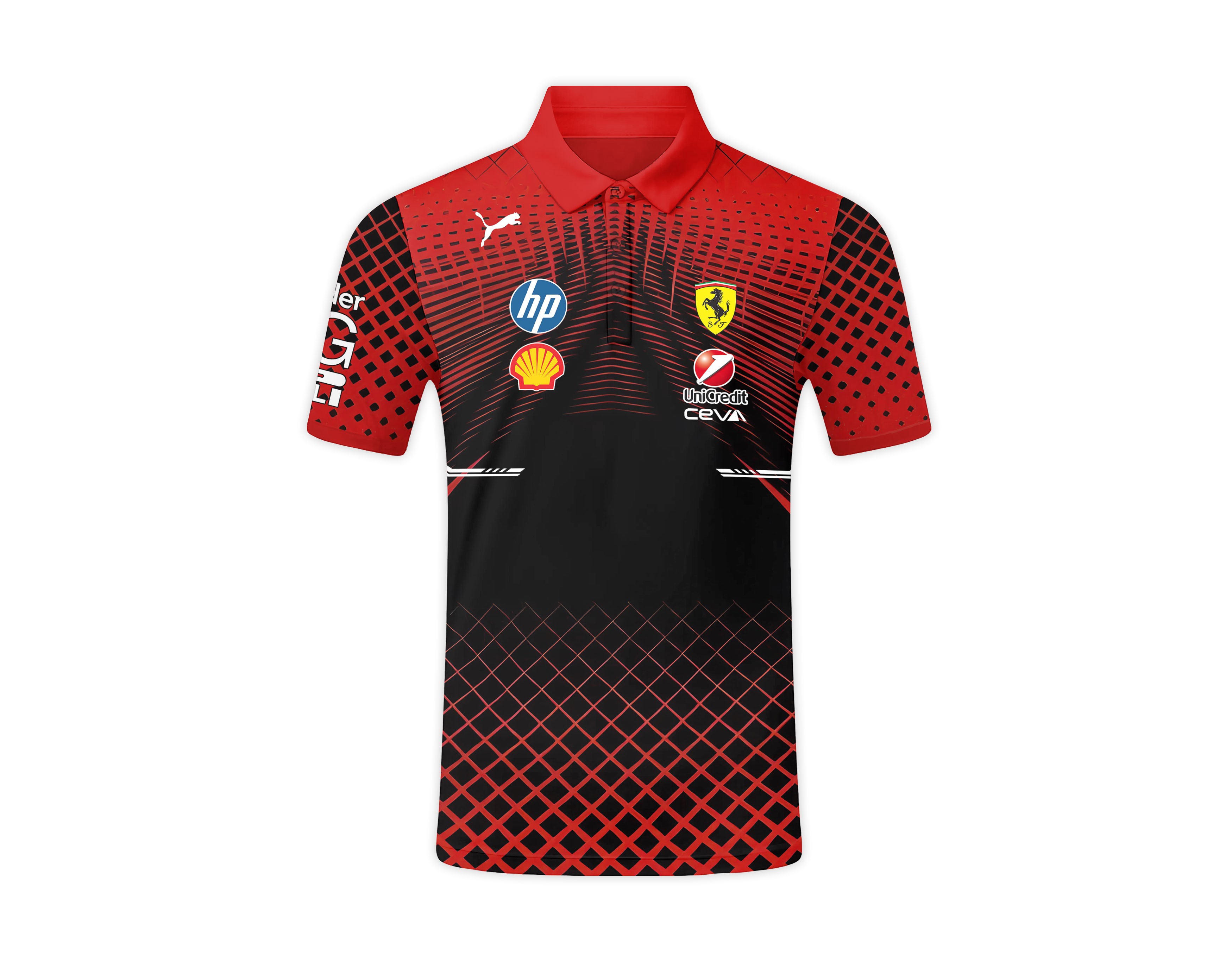 Carlos Sainz F1 Polo Shirt Ferrari Fan Gift Idea