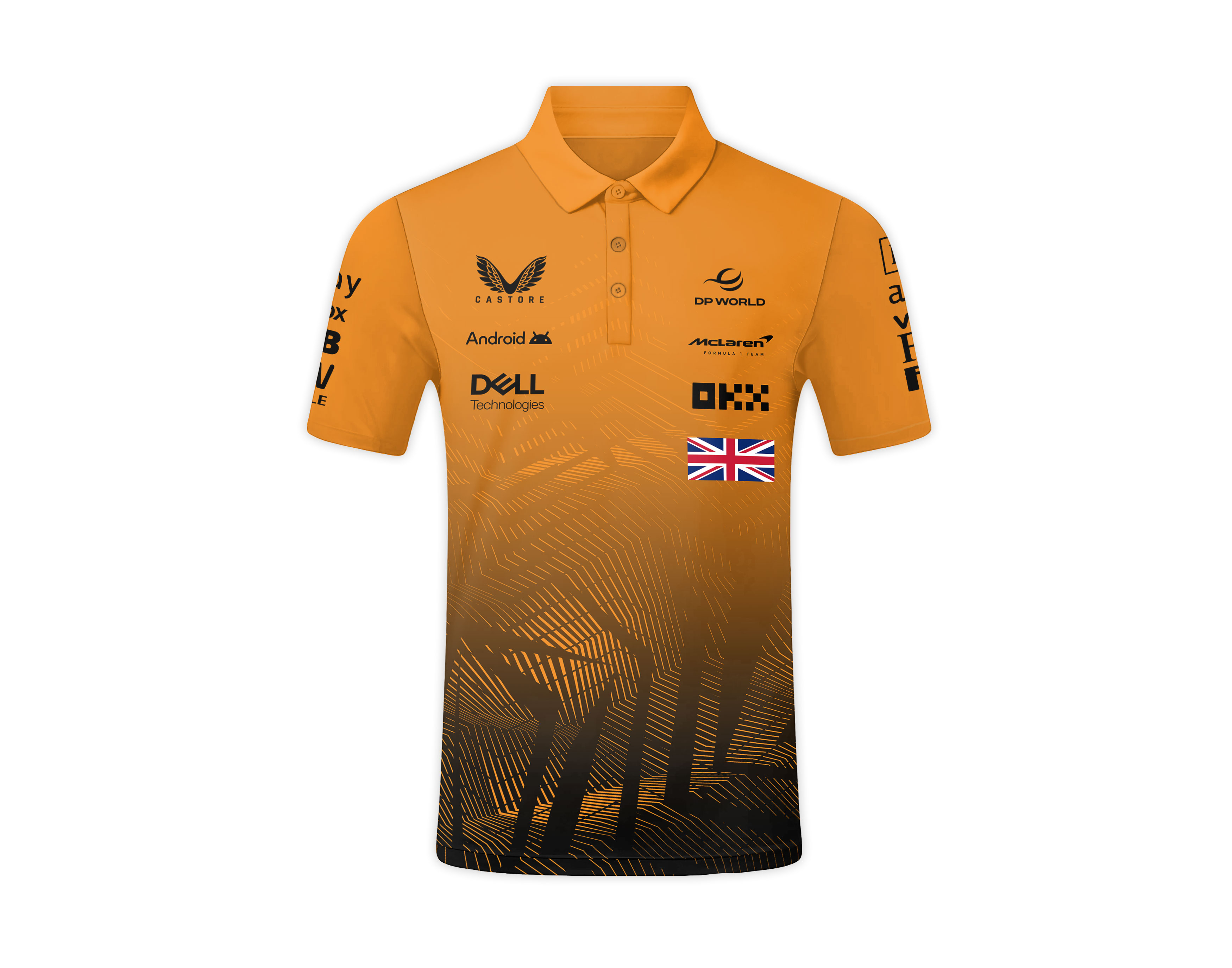 Vintage-Inspired McLaren F1 Polo Shirt Retro Fit