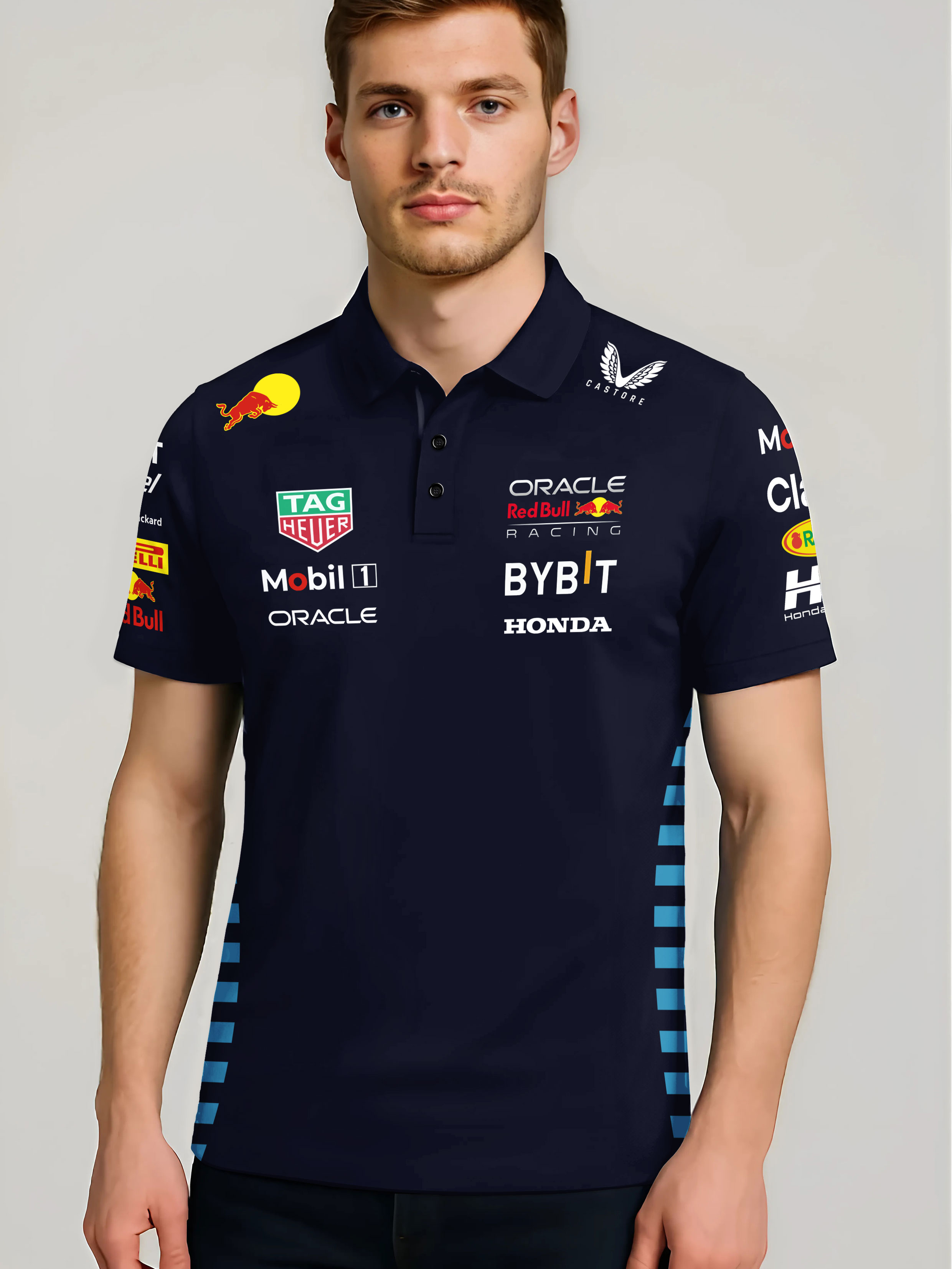 2025 F1 Polo Shirt Red Bull Team Pit Crew Inspired Design