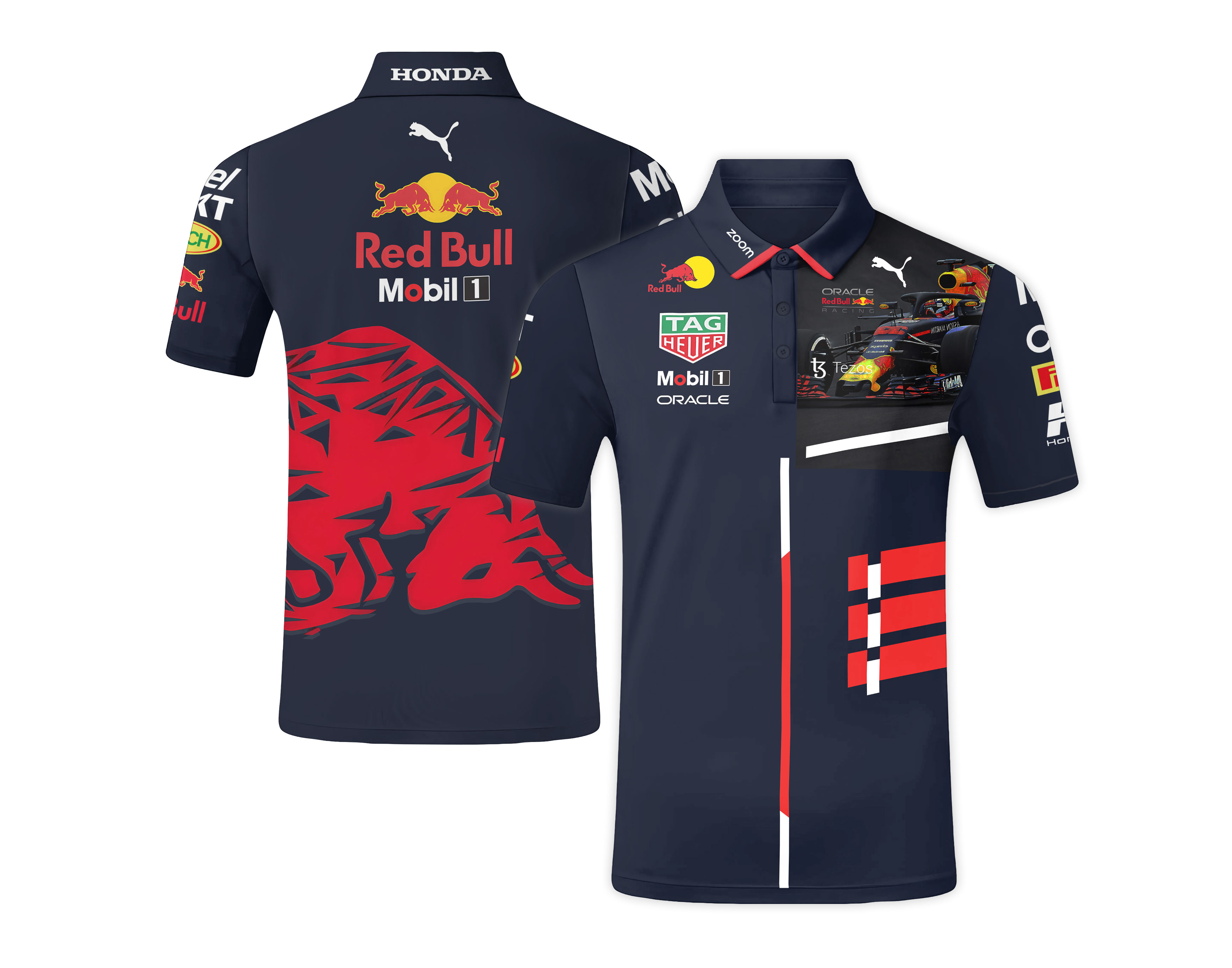Red Bull Racing F1 Polo Shirt 2025 Grand Prix Fan Tee