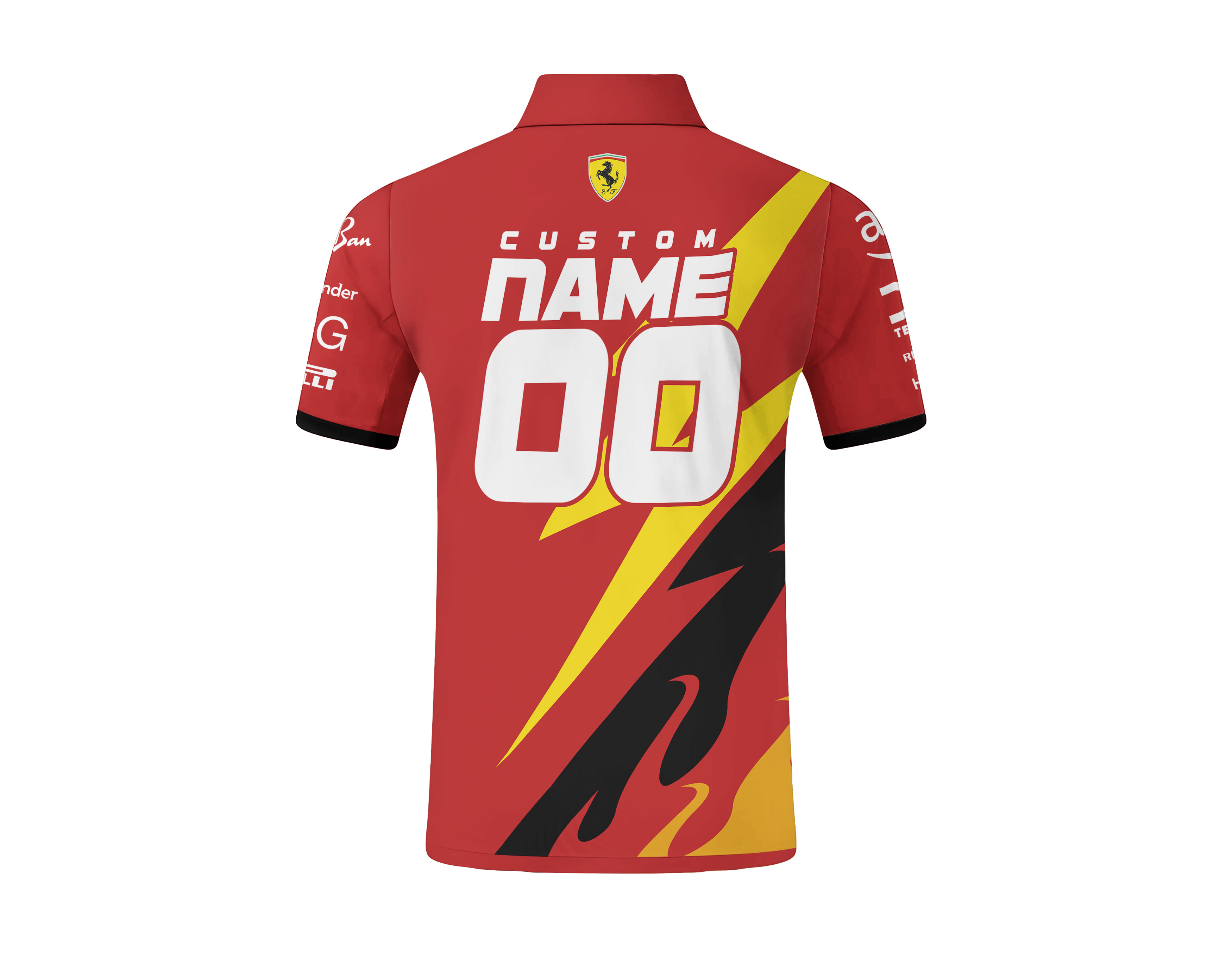 Retro Ferrari Polo Tee Scuderia Inspired Streetwear