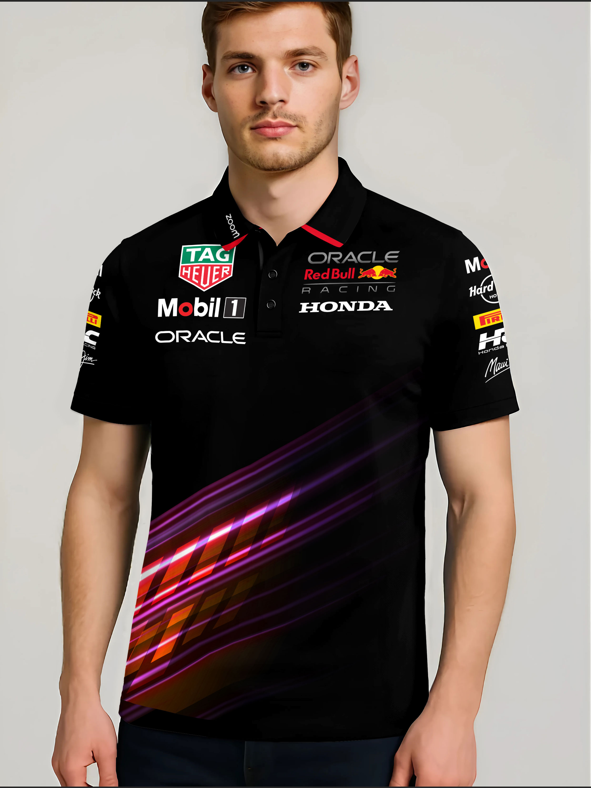 Oracle Red Bull F1 Team Polo Shirt for Racing Fans