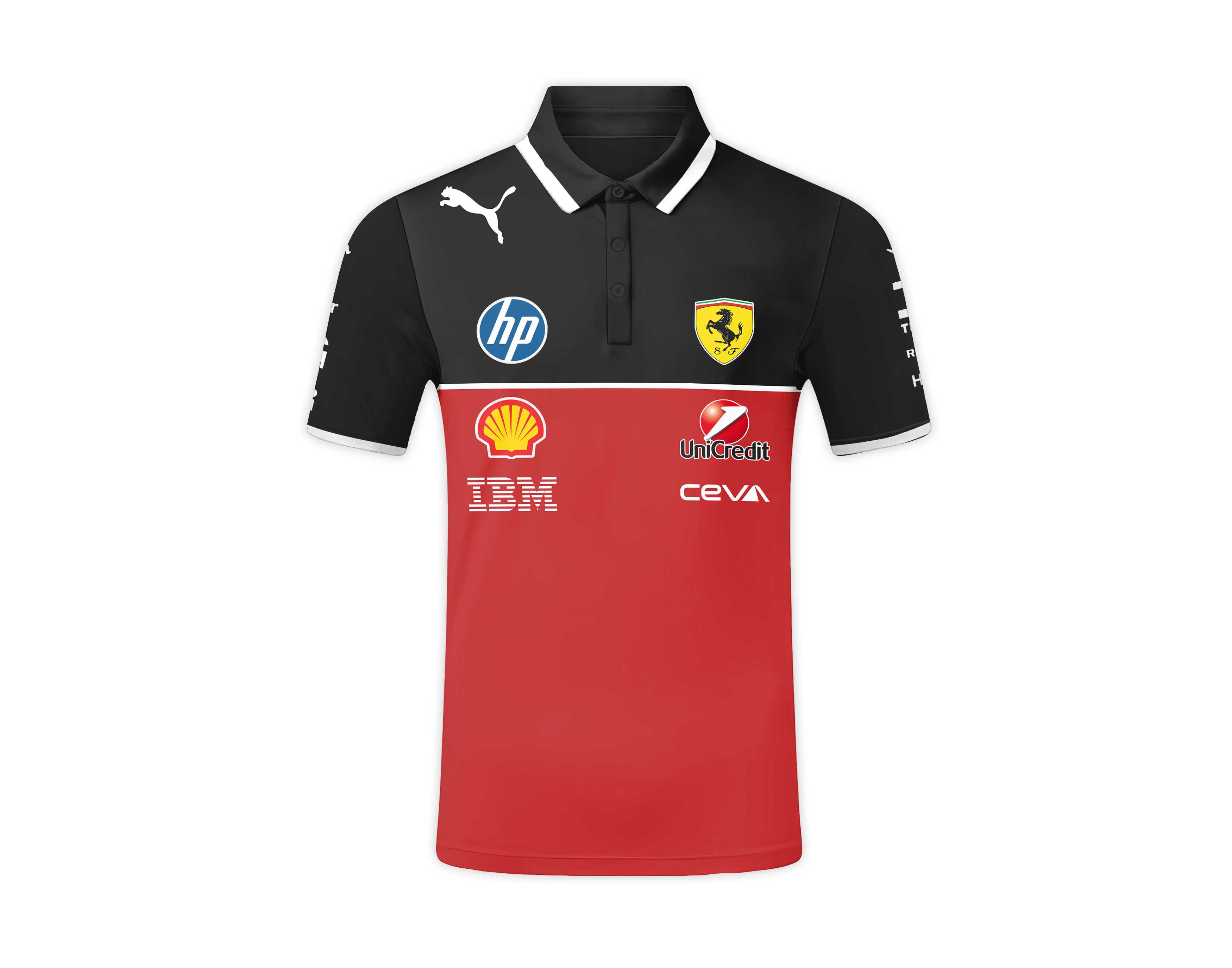 Scuderia Ferrari Racing Team Polo Shirt for F1 Fans